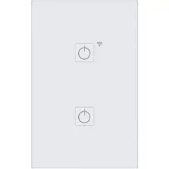 HALUX - Interruptor Doble Smart Wi-Fi Blanco
