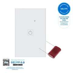 HALUX - Interruptor Triple Smart Wi-Fi Blanco