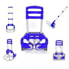 SUBE - Carretilla Zorra Plegable Multifuncional 80kg Incluye Pulpo Azul