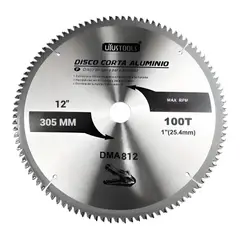 UYUSTOOLS - Disco Sierra Corte Profesional de Aluminio 12 Pulgadas X 80 D