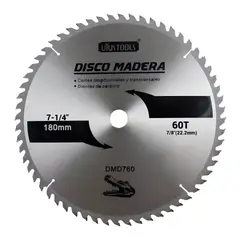UYUSTOOLS - Disco Sierra Corte Profesional para Madera7-1/4 Pulgadas X 60 D