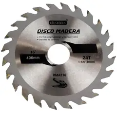 UYUSTOOLS - Disco Sierra Corte Profesional para Madera 16 Pulgadas X 24 D