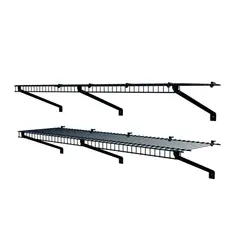 REJIPLAS - Repisa Garaje 2 Niveles Negro