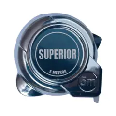 SUPERIOR - Juego de Flexómetros 6 Piezas Cromado 5 m x 25 mm