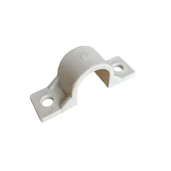 PLASTICOS Y AFINES - Abrazadera Plástica Doble Apoyo 1/2 x 30 Unidades