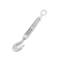 TOOLCRAFT - Tensor de Gancho y Argolla 1'' x 12'' Uso Pesado x 4 Unidades
