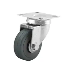 TOOLCRAFT - Rodachina Rueda Pvc 2'' 35 kg Móvil Con Freno x 4 Unidades