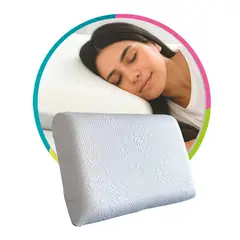 HOGARETO - Almohada Confort Ortopédica Espuma Media 40X12 Cm