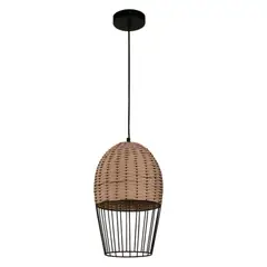 IKELITE - Lámpara Colgante Negro 1 Luz E27 40w