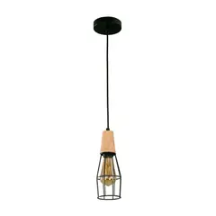 IKELITE - Lámpara de Techo Negro 1 Luz E27 60w