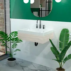 FIRPLAK - Lavamanos Godai Oslo 79X48 Con Mueble Elevado Soder