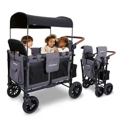 WONDERFOLD - Coche Cuádruple Plegable con Asientos Altos Color Gris Marca