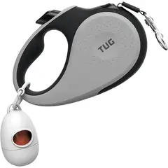 TUG - Correa Para Perro Retráctil de 360°. Gris-negr