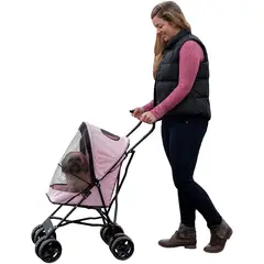 PET GEAR - Coche Para Mascotas 39x29x59cm PequeñoRosado