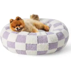 LE SURE - Cama para Perros Pequeños Redondas Con Felpa L