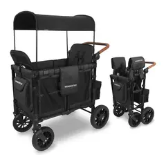 WONDERFOLD - Coche Doble Con 2 Asientos Cara a Cara W2lux-b