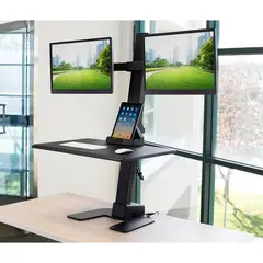 undefined - Convertidor Eléctrico de Escritorio de Pie y Soportes para Pantallas
