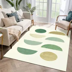 undefined - Alfombra Bohemia Suave Antideslizante y Lavable de 0.91 m x 1.52m Color Verde Marca Lahome