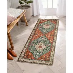 LAHOME - Alfombra Tribal Bohemia Color Multicolor de 0.61x1.52m