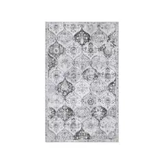 LAHOME - Alfombra Marroquí Color Gris Plana de 0.91x1.52 m