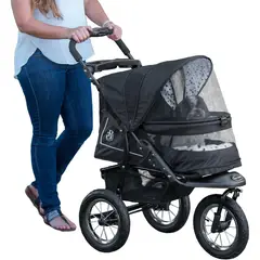 PET GEAR - Coche Para Mascotas 81x57x107cm Mediano Negro