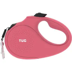 TUG - Correa Para Perro Retráctil Monocromática de 360°. Rosa T
