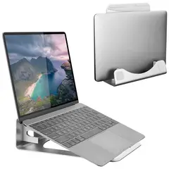 MOUNT IT - Soporte Vertical para Laptop de Aluminio 2 En 1