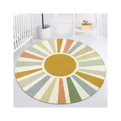 STARUIA - Alfombra Bohemia Color Amarillo Lavable de 1.52 m
