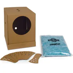 PETSAFE - Arenero Desechable con Arena de Cristal y Tapa Plegable