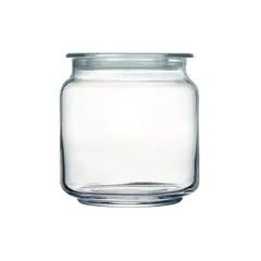 LUMINARC - Recipiente Hermético 0.5 Litros Rondo Transparente con Tapa en Acrílico