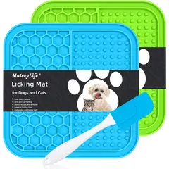 MATEEYLIFE - 2 Alfombrillas Para Perro De Lamer Para Aliviar Ansiedad