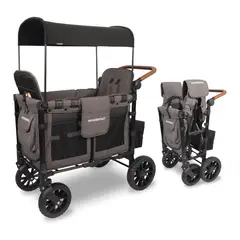 WONDERFOLD - Coche Doble Con Protección Uv. Gris