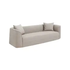 MUEBLES DE LUJO - Sofá Cama Leónidas Tela Antifluidos 260x91x80 Gris