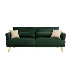 MUEBLES DE LUJO - Sofá Cama Joao Tela Pet Friendly Antifluidos 214x87x84 Verde