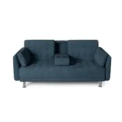 MUEBLES DE LUJO - Sofá Cama Lucián Tela Pet Friendly Antifluidos 180x84x83 Azul