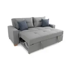 MUEBLES DE LUJO - Sofá Cama Lisandro Tela Antifluidos 202x93x103 Gris