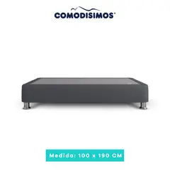 COMODISIMOS - Base Cama Habana Gris Plomo 100x190