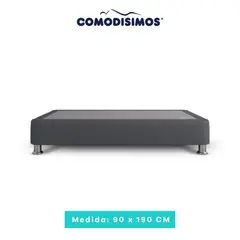 COMODISIMOS - Base Cama Habana Gris Plomo 90x190