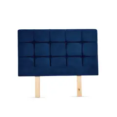 HOGAR VENECIA - Cabecero Capitoneado Brend Queen 156X132 Azul