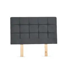 HOGAR VENECIA - Cabecero Capitoneado Brend Doble 156X132 Gris