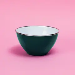 CRIOLLA - Bowl 16 cm Verde Borde Metálico Peltre