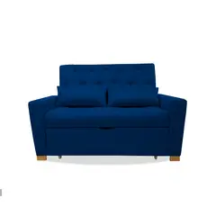 MUEBLES REM - Sofacama Ackerman Azul Petroleo 150X94X150 Cm