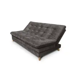 MUEBLES ONLINE - Sofá Cama 5 Posiciones Agassi 95X185X60 Tela Café - Incluye Cojines