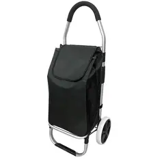 undefined - Carro de Compras Plegable con Ruedas Negro