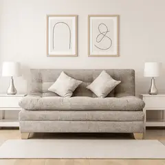 ESTILO Y CONFORT - Sofacama Click Baúl Tres Pocisiones Gris Claro Mármol