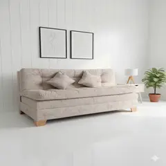 ESTILO Y CONFORT - Sofacama Click Baúl Tres Pocisiones Beige Mármol
