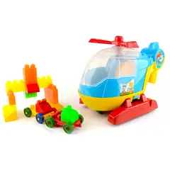 ENERGY PLUS - Helicóptero Didáctico: Juguete Creativo Desarrollo Infantil Azul