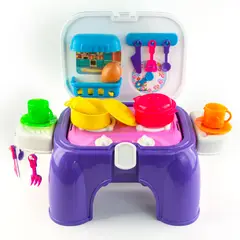 ENERGY PLUS - Cocina De Juguete 24 Piezas: Aventura Culinaria Infantil Morada