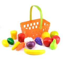 ENERGY PLUS - 15 Pzas Frutas En Canasta: Cocina Educativa Aprende Jugando Naranja