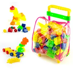 ENERGY PLUS - Maletero Didáctico: 65 Bloques Armotodo Para Crear Aprender